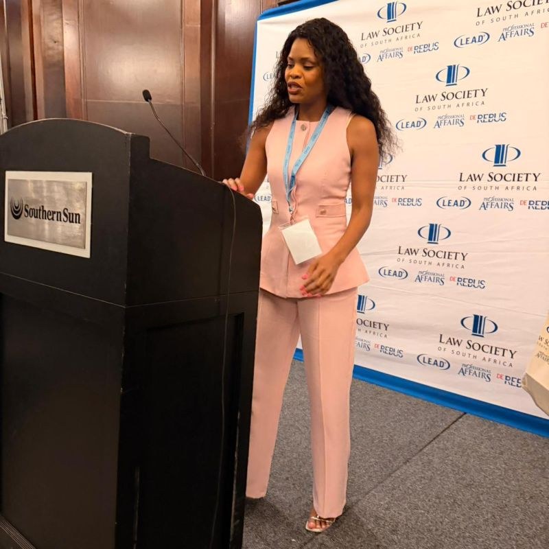 Speaking at the Law Society of South Africa Annual Conference and AGM in Cape Town
